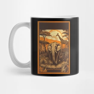 Vintage travel posters of Africa Mug